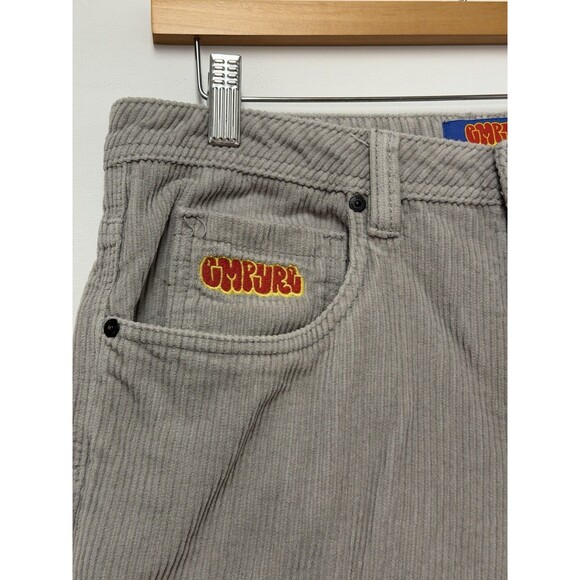 Empyre Corduroy Pants Mens Size 30x28 Beige Relax Fit Skater Baggy High Rise - Picture 4 of 8